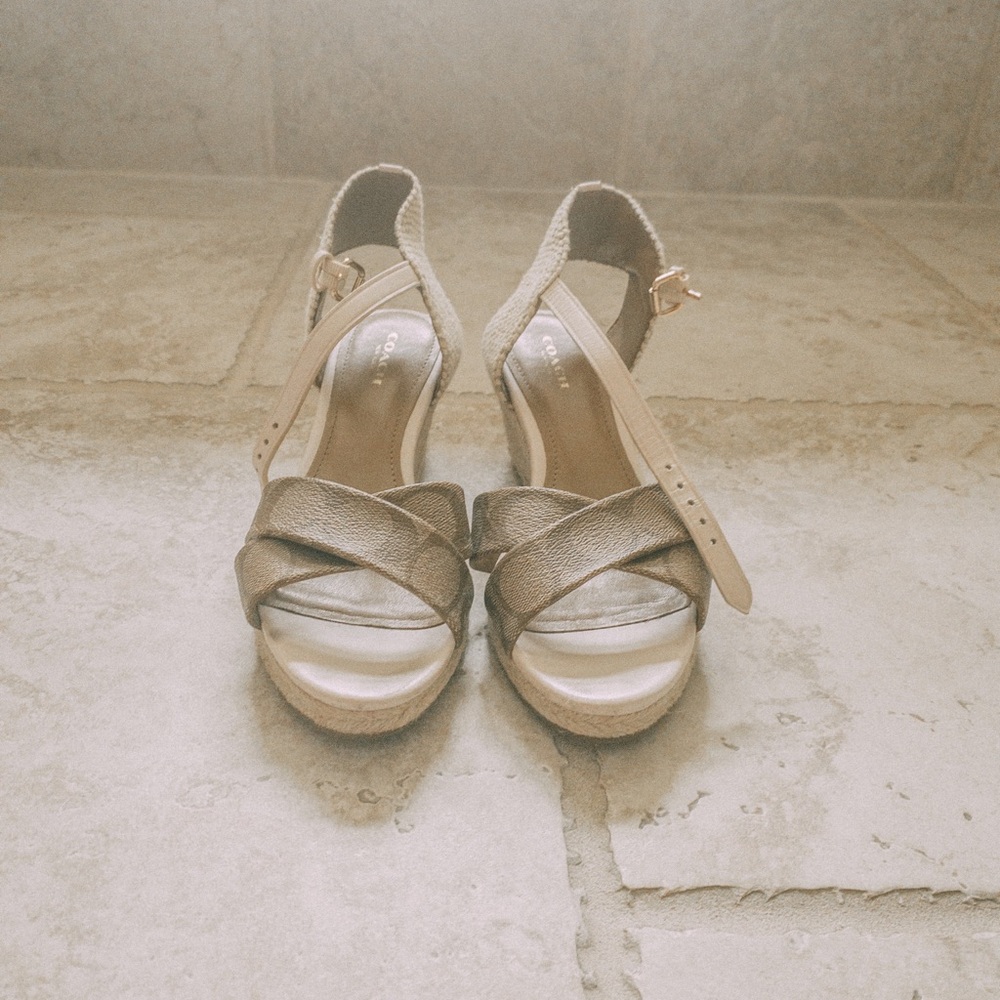 RARE coach wedges!!